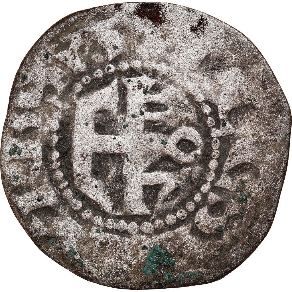 Münze, Frankreich, Anjou, Foulques V, Denier, ND (1160-1190), Angers, S+