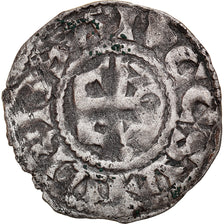 Monnaie, France, Anjou, Foulques V, Denier, ND (1160-1190), Angers, TB+, Argent