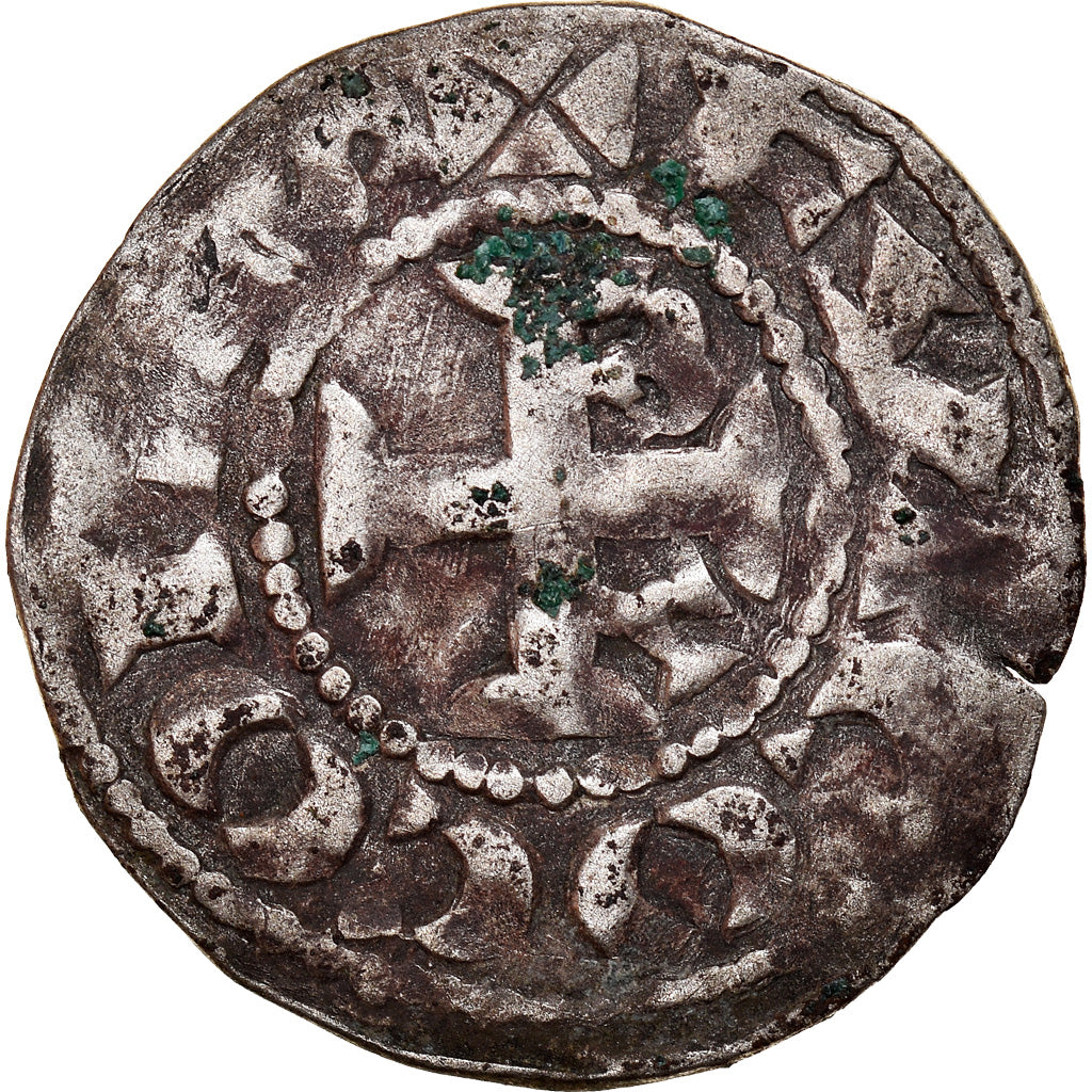 Münze, Frankreich, Anjou, Foulques V, Denier, ND (1160-1190), Angers, S+