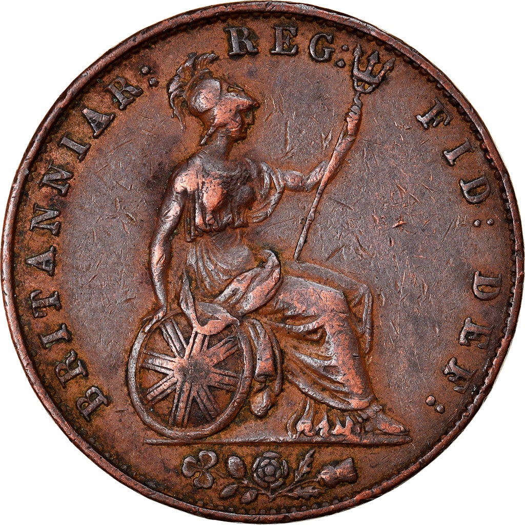 Monnaie, Grande-Bretagne, Victoria, 1/2 Penny, 1841, TB+, Cuivre, KM:726