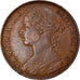 Coin, Great Britain, Victoria, Penny, 1893, EF(40-45), Bronze, KM:755