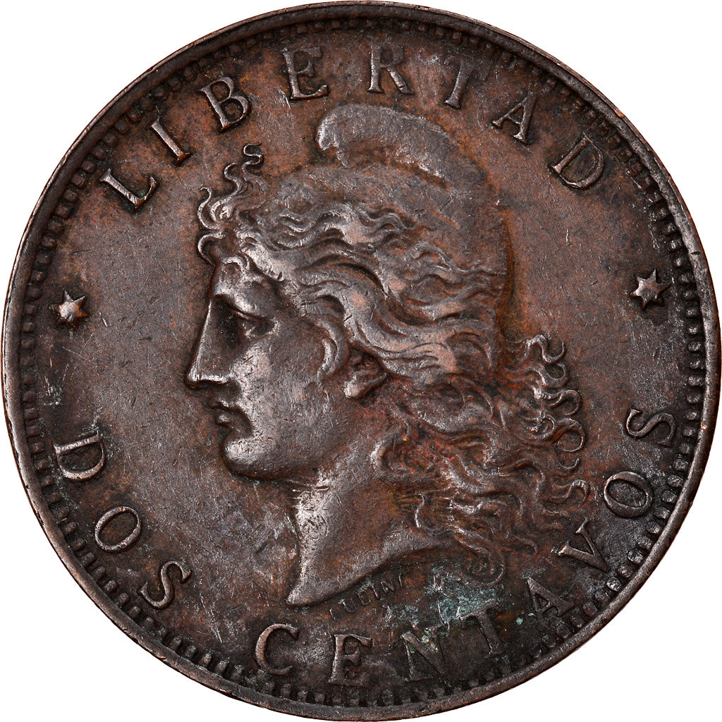 Münze, Argentinien, 2 Centavos, 1892, SS, Bronze, KM:33
