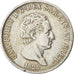 ITALIAN STATES, 5 Lire, 1828, Genoa, KM #116.2, EF(40-45), Silver, 37, 24.50