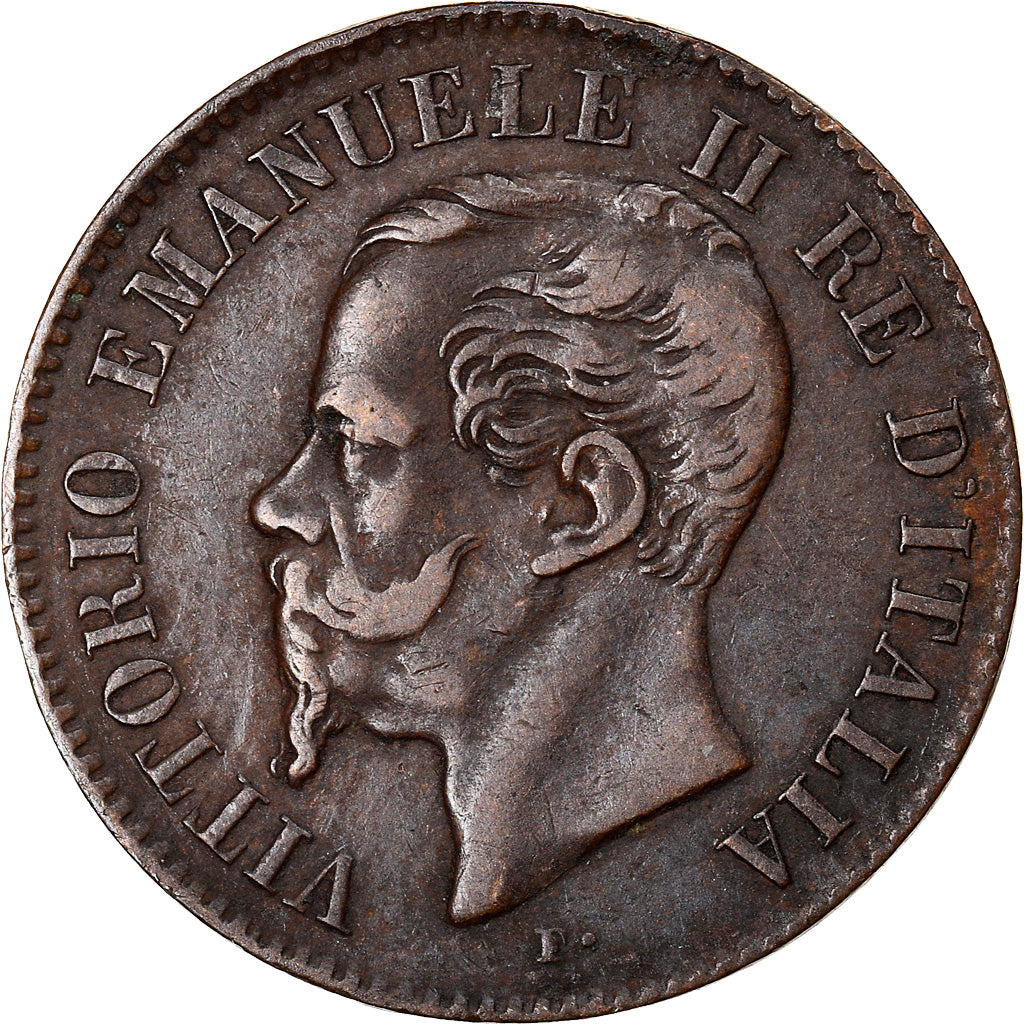 Monnaie, Italie, Vittorio Emanuele II, 2 Centesimi, 1867, Torino, TTB, Cuivre