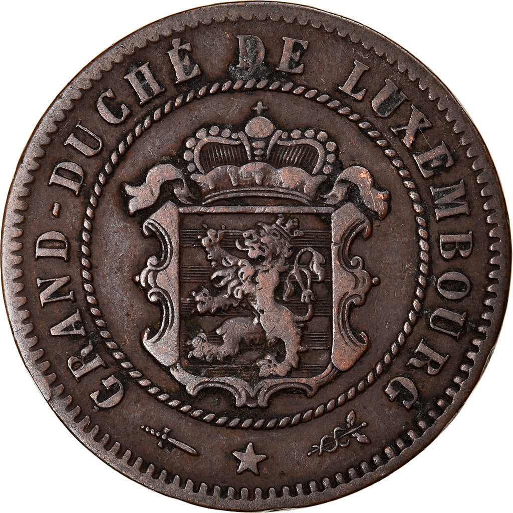 Moneta, Lussemburgo, William III, 5 Centimes, 1870, Utrecht, MB+, Bronzo