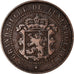 Munten, Luxemburg, William III, 2-1/2 Centimes, 1854, Utrecht, FR+, Bronze