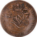 Moneta, Belgia, Leopold I, 2 Centimes, 1863, VF(20-25), Miedź, KM:4.2