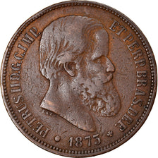 Monnaie, Brésil, Pedro II, 40 Reis, 1873, TB+, Bronze, KM:479