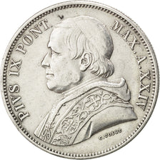 Vatican, Pie IX, 5 Lire 1870 XXIV-R, KM 1385