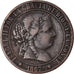 Münze, Spanien, Isabel II, 2-1/2 Centimos, 1867, Madrid, S+, Kupfer, KM:634.5