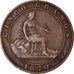 Moneta, Spagna, Provisional Government, 5 Centimos, 1870, MB, Rame, KM:662