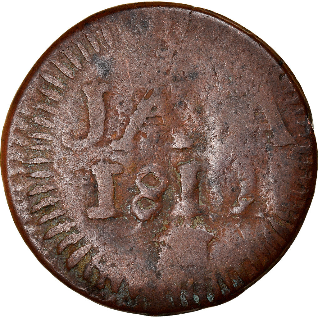 Münze, NETHERLANDS EAST INDIES, JAVA, Louis Napoleon, 1/2 Stuiver, 1811