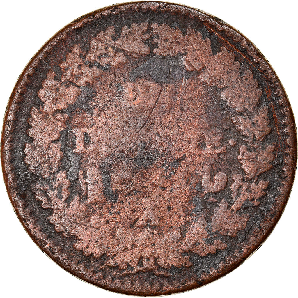Moneta, Francia, Dupré, Decime, AN 7, Paris, B+, Bronzo, KM:644.1, Gadoury:187