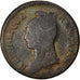 Moneta, Francia, Dupré, Decime, AN 8, Metz, B+, Bronzo, KM:644.2, Gadoury:187a
