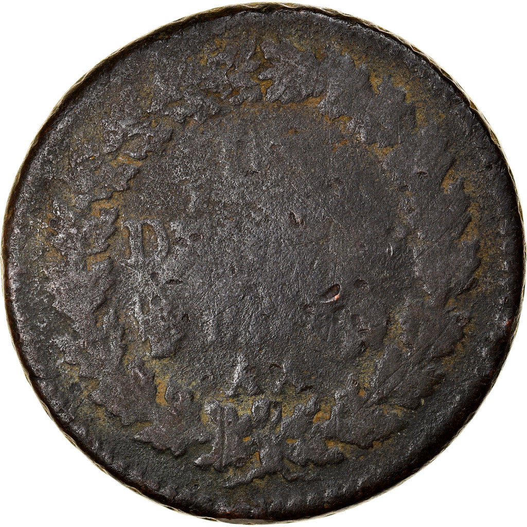 Moneta, Francia, Dupré, Decime, AN 8, Metz, B+, Bronzo, KM:644.2, Gadoury:187a