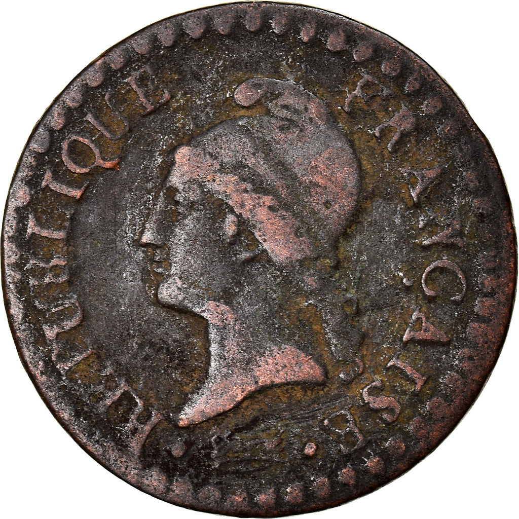 Monnaie, France, Dupré, Centime, AN 7, Paris, TB, Bronze, Gadoury:76, KM:646