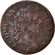 Monnaie, France, Louis XV, Sol à la vieille tête, Sol, 1771, Besan, TB+