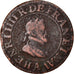 France, Henri IV, Double Tournois, 1603, Paris, VF(20-25), Copper, Sombart:4184