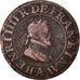France, Henri IV, Double Tournois, 1603, Paris, VF(20-25), Copper, Sombart:4184