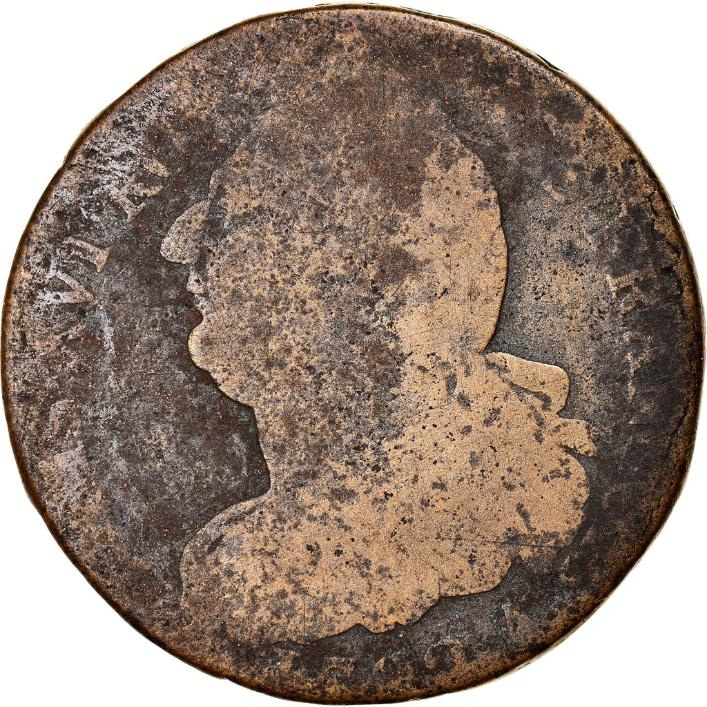 Monnaie, France, 2 sols françois, 2 Sols, 1792, Paris, B+, Bronze, Gadoury:25