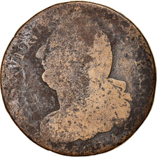 Monnaie, France, 2 sols françois, 2 Sols, 1792, Paris, B+, Bronze, Gadoury:25