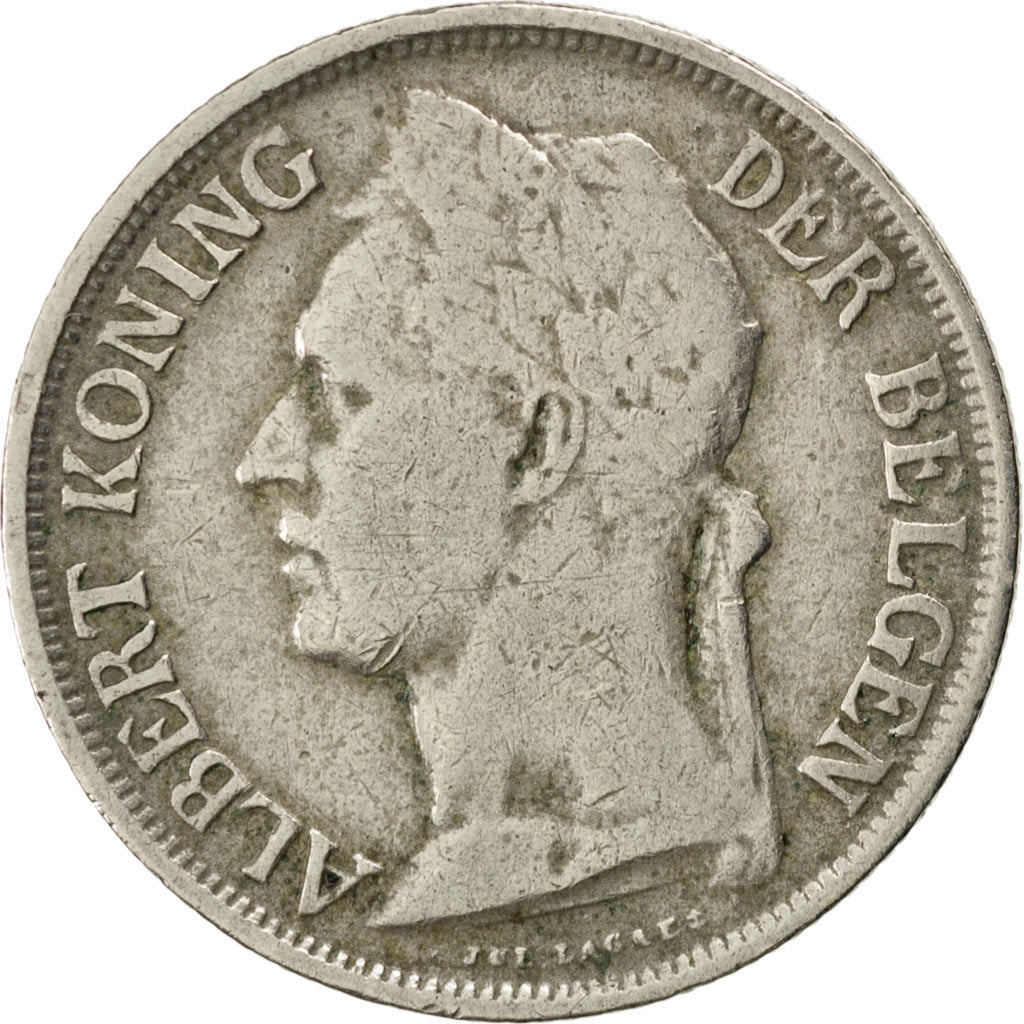 Coin, Belgian Congo, Franc, 1926, VF(20-25), Copper-nickel, KM:21