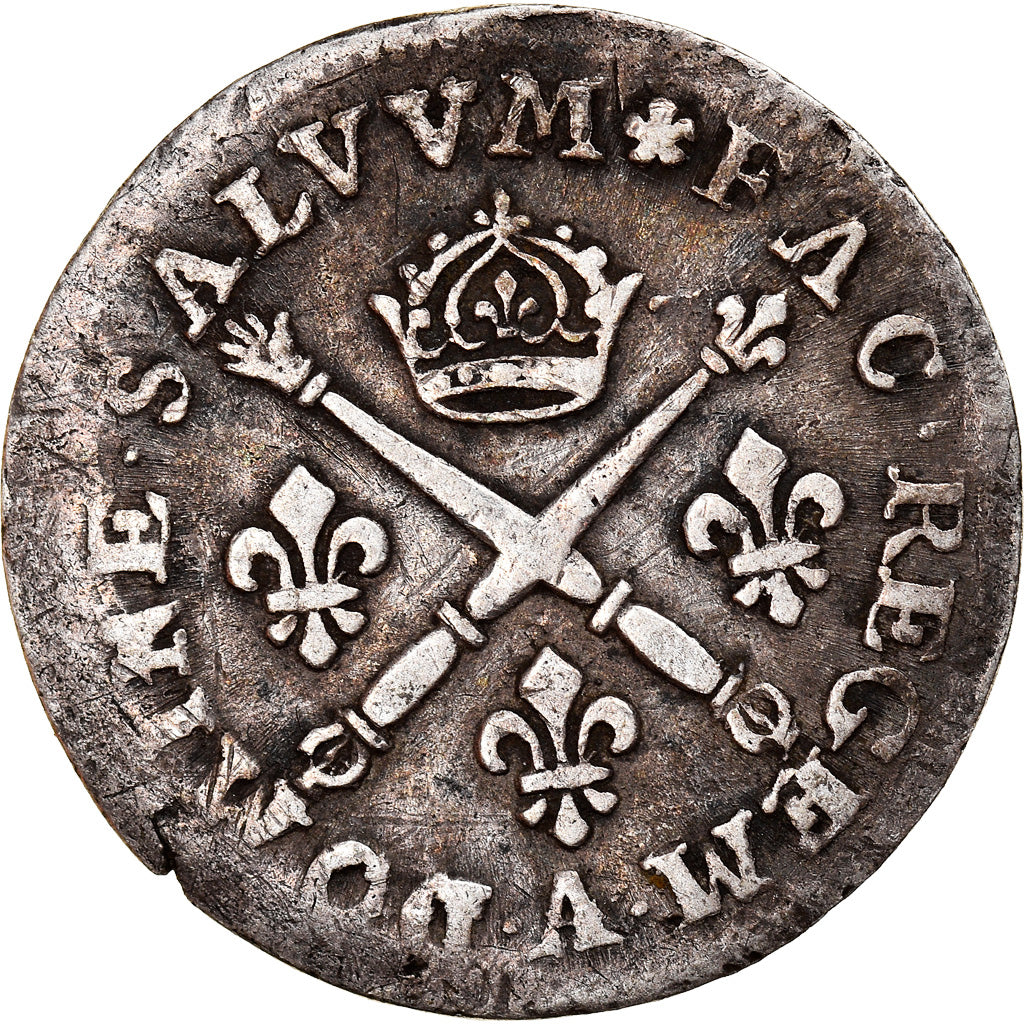 Münze, Frankreich, Louis XIV, 10 Sols aux insignes, 10 Sols-1/8 Ecu, 1707