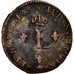 Monnaie, France, Louis XV, Double sol (2 sous) en billon, 2 Sols, 1764, Paris