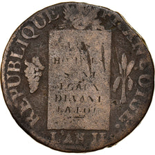 Munten, Frankrijk, Sol aux Balances, 1793, Dijon, FR, Métal de cloche