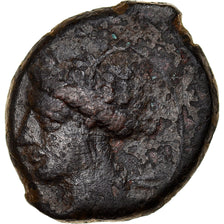 Moeda, Cartago, Zeugitane, Tanit, Bronze Æ, 4th century BC, Carthage
