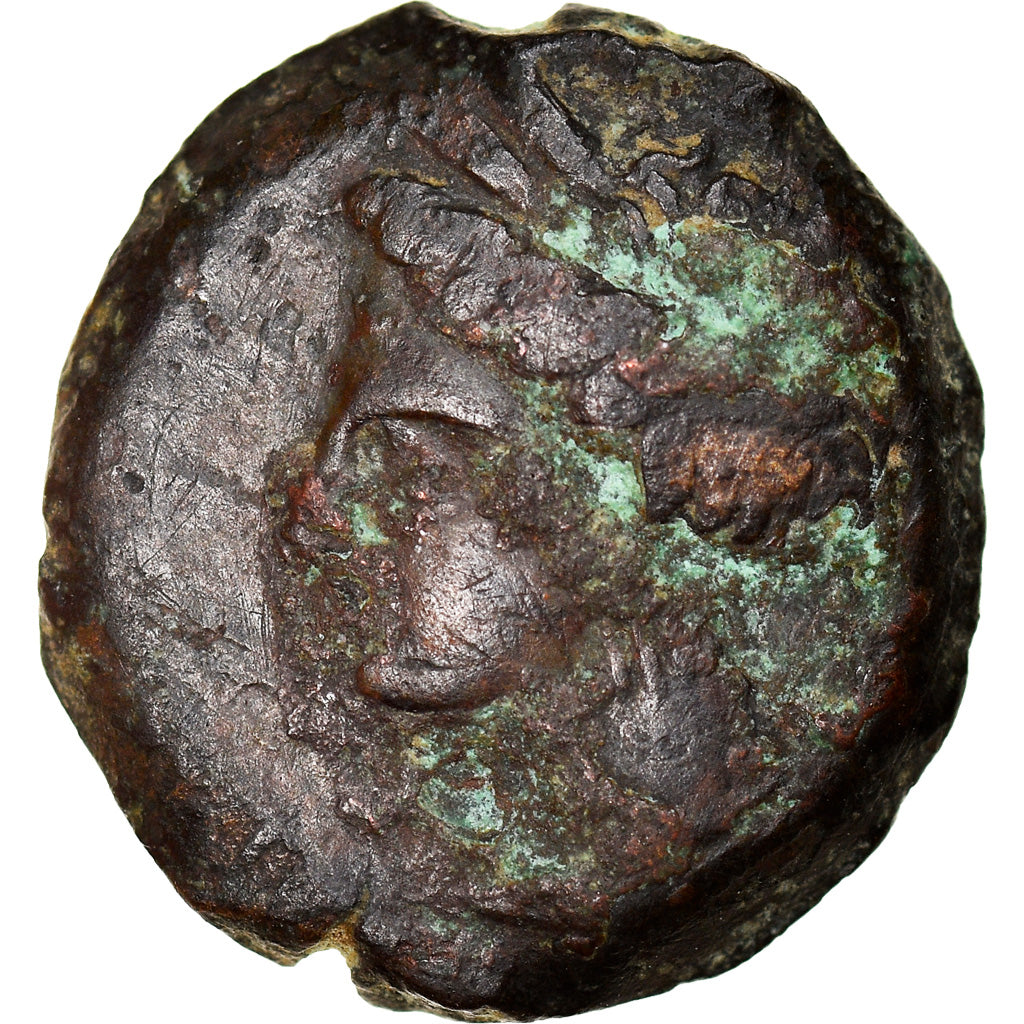 Münze, Carthage, Zeugitane, Tanit, Bronze Æ, 4th century BC, Carthage, S+