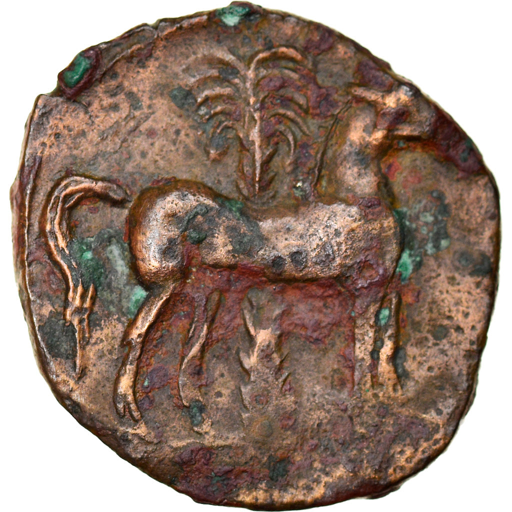 Moneta, Carthage, Zeugitane, Tanit, Bronze Æ, 4th century BC, Carthage, MB+