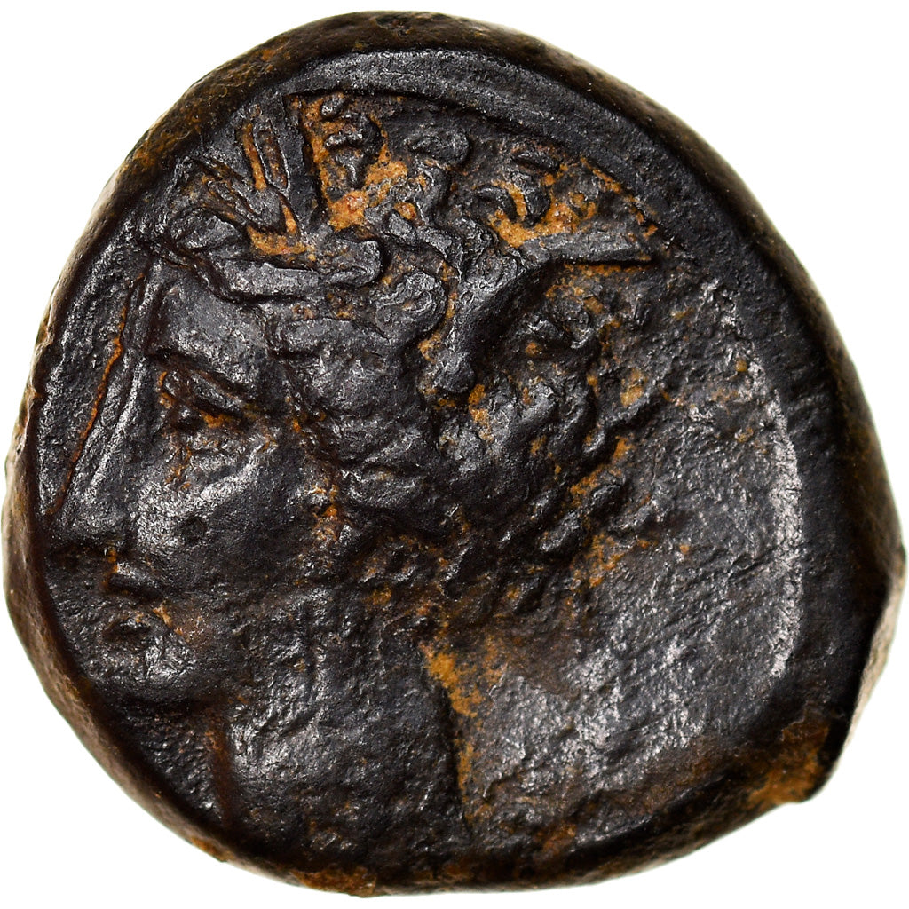 Coin, Carthage, Zeugitane, Tanit, Bronze Æ, 4th century BC, Carthage