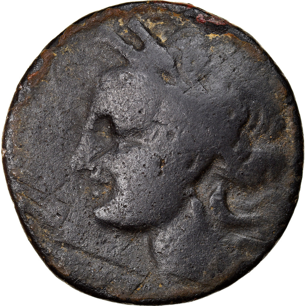Moneta, Carthage, Zeugitane, Trishekel, 4th century BC, Carthage, B+, Bronzo