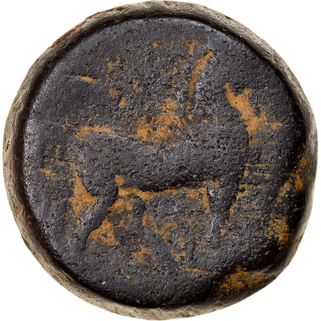 Moneta, Carthage, Zeugitane, Trishekel, 4th century BC, Carthage, B+, Bronzo
