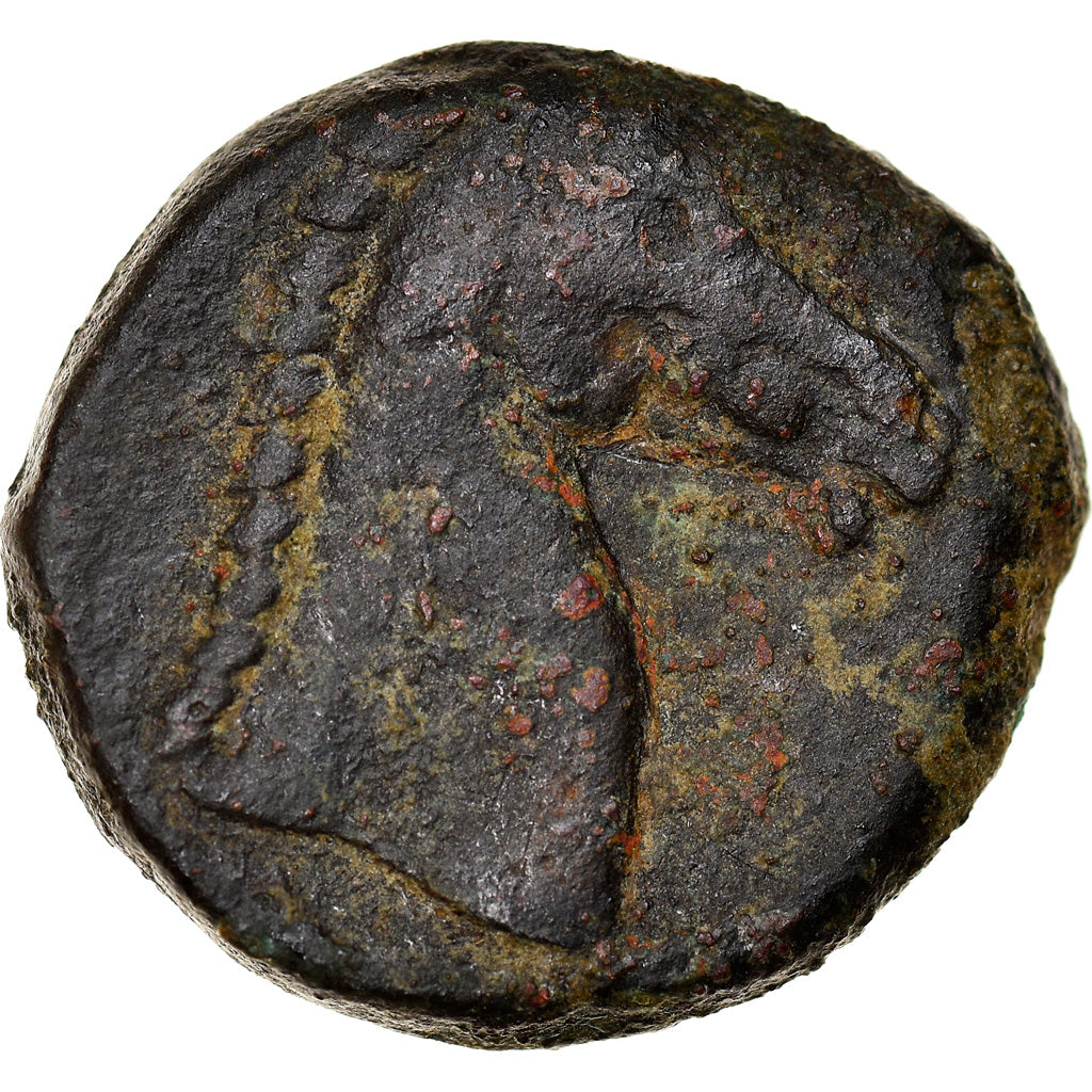 Moneda, Carthage, Tanit, Bronze Unit, BC+, Bronce