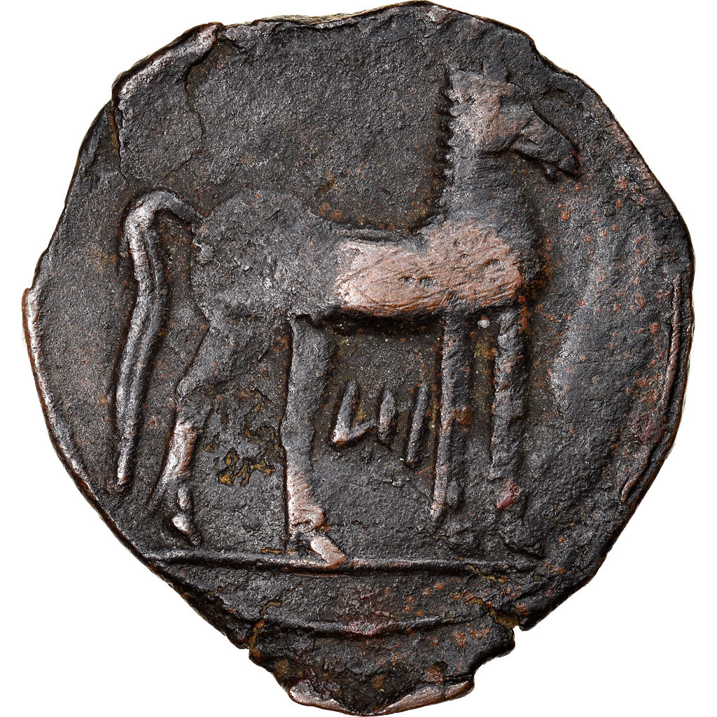 Munten, Tanit, Shekel, Carthage, ZF, Bronze