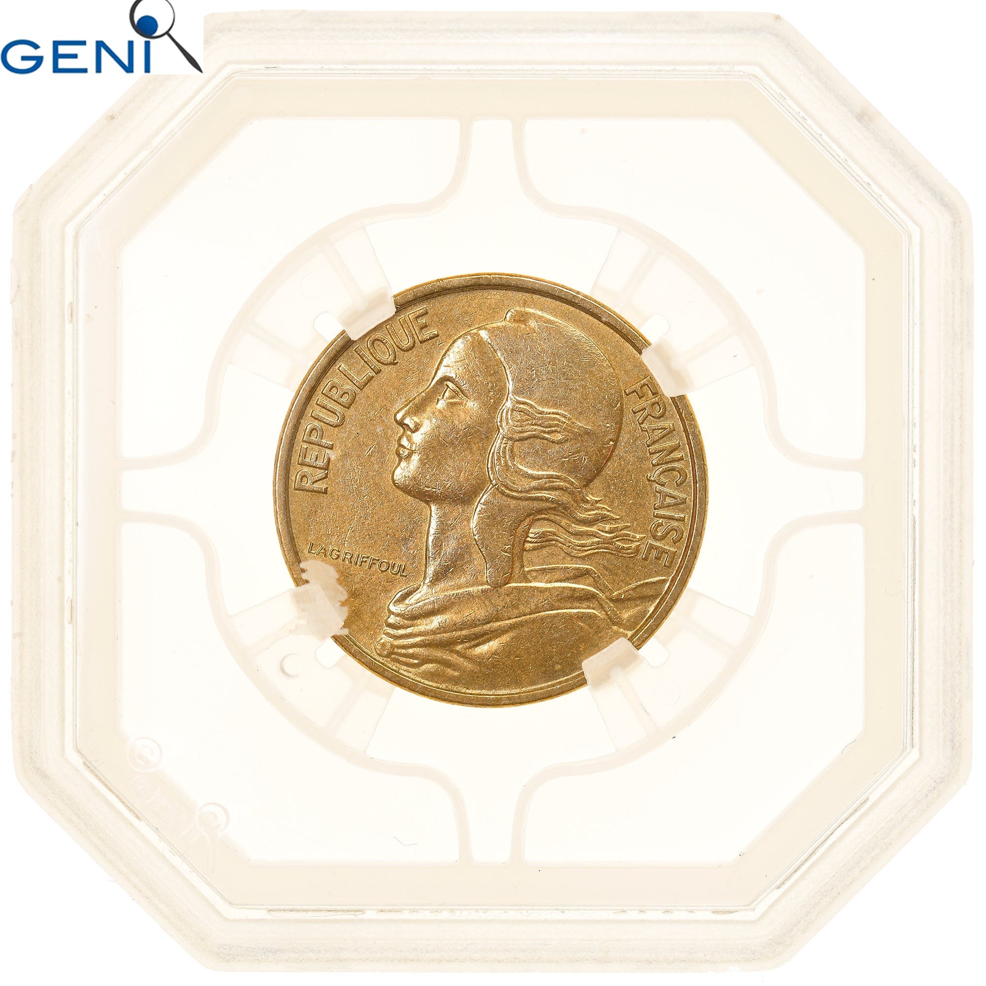 Munten, Frankrijk, Marianne, 50 Centimes, 1962, Paris, Col à 4 plis, GENI