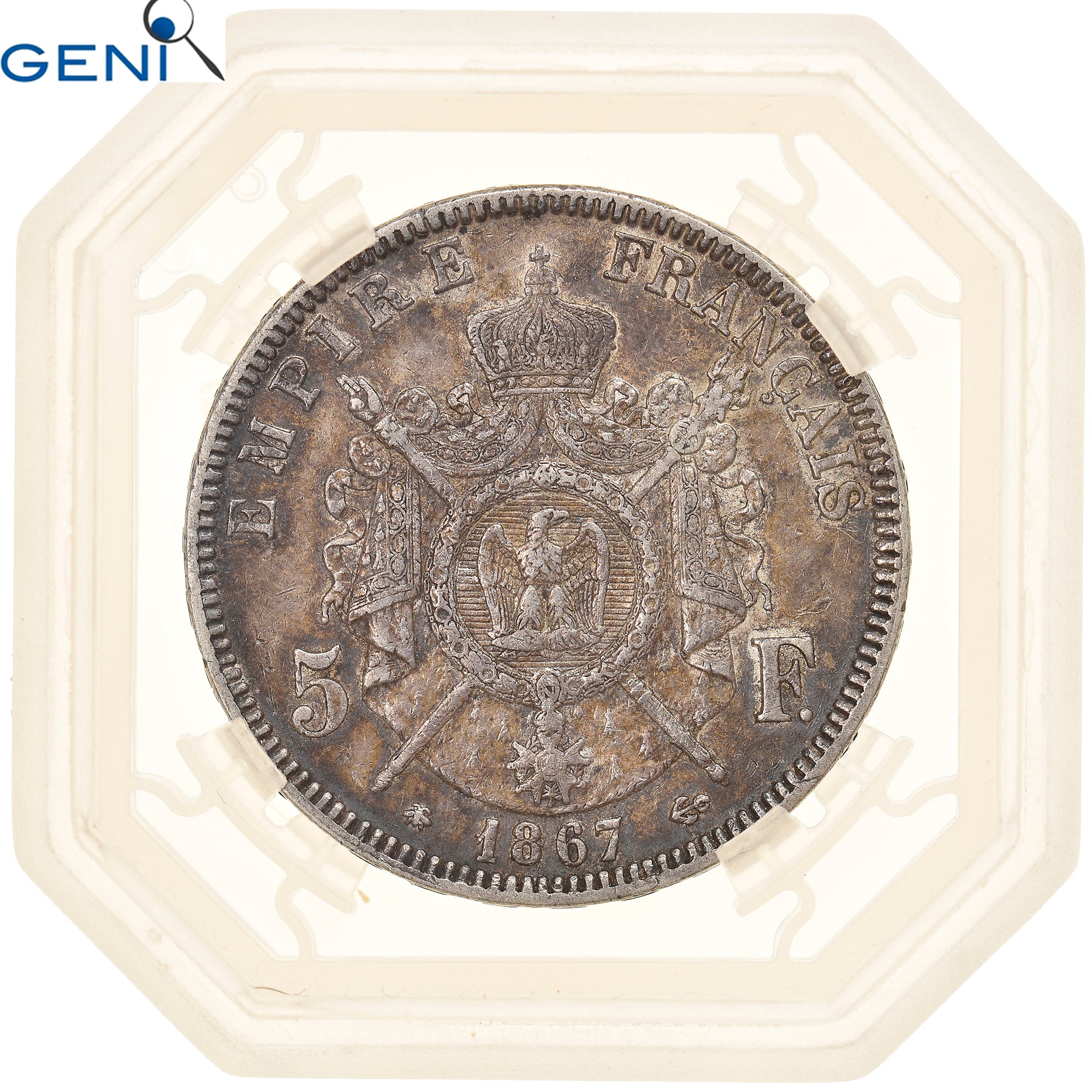 Münze, Frankreich, Napoleon III, Napoléon III, 5 Francs, 1867, Paris, GENI