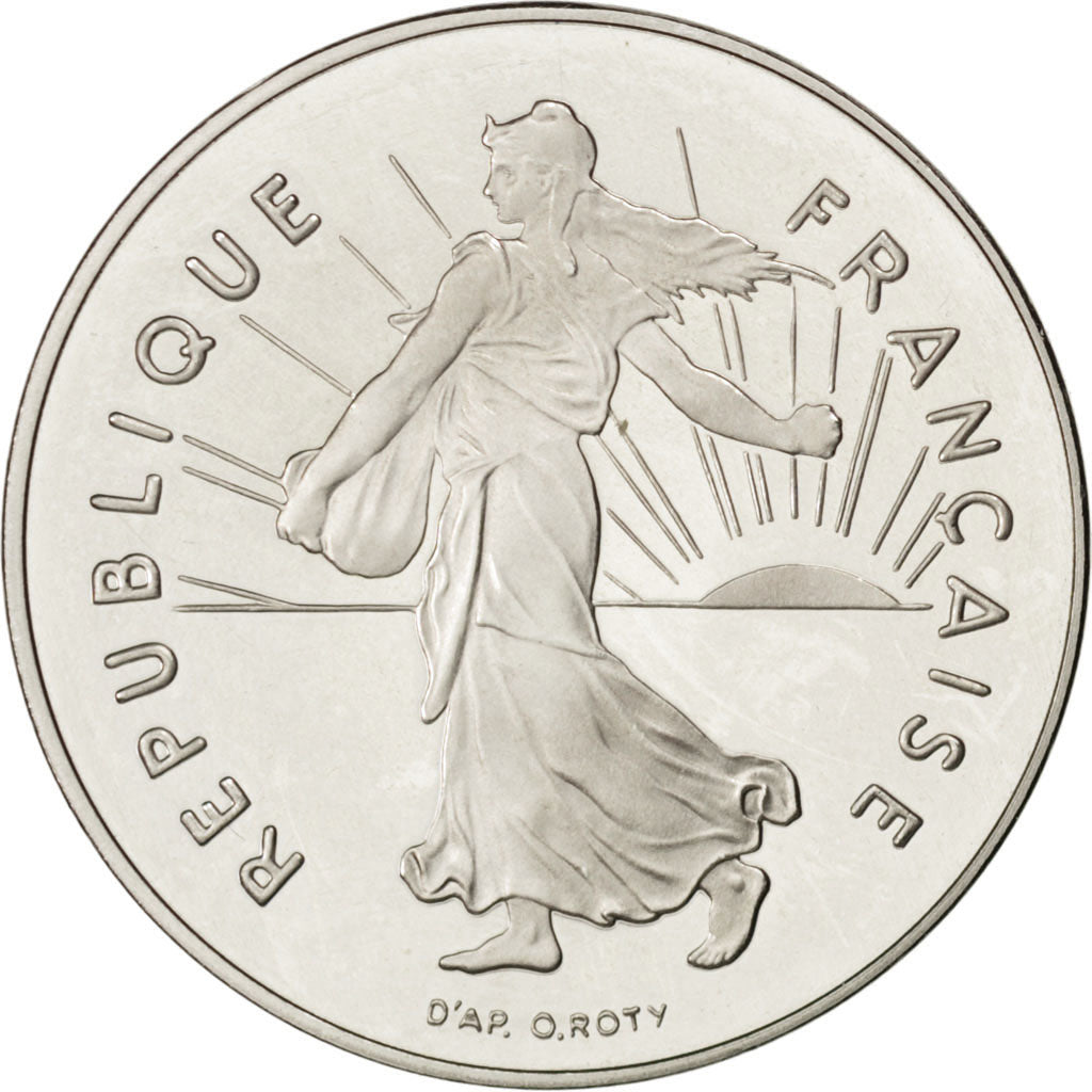 FRANCE, Semeuse, 5 Francs, 2000, Paris, KM #926a.2, MS(60-62), Nickel Clad...