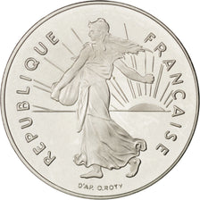 FRANCE, Semeuse, 5 Francs, 2000, Paris, KM #926a.2, MS(60-62), Nickel Clad...
