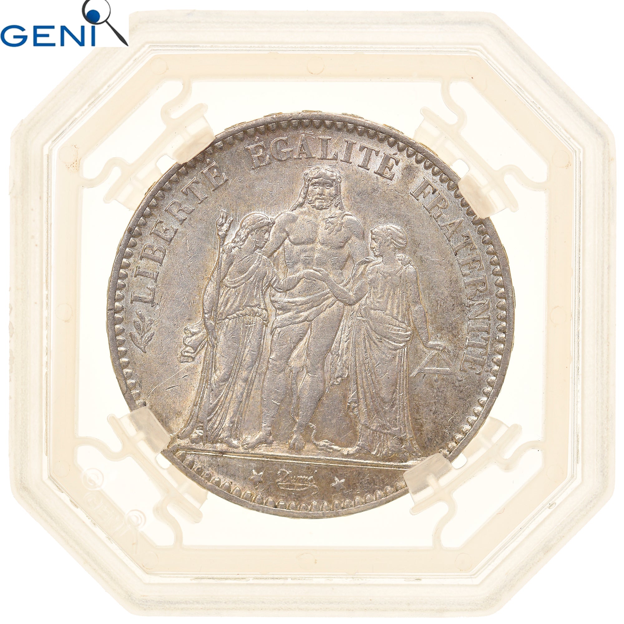 Monnaie, France, Hercule, 5 Francs, 1875, Paris, GENI, AU55, SUP, Argent