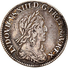 Moneta, Francia, Louis XIII, 1/12 Écu, 2e poinçon de Warin, buste drapé et