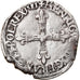 Moneta, Francia, Henri III, 1/4 Ecu, 1581, Nantes, BB, Argento, Sombart:4662