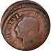Munten, Frankrijk, Louis XVI, Sol ou sou, Sol, Double-strike, ZG+, Koper