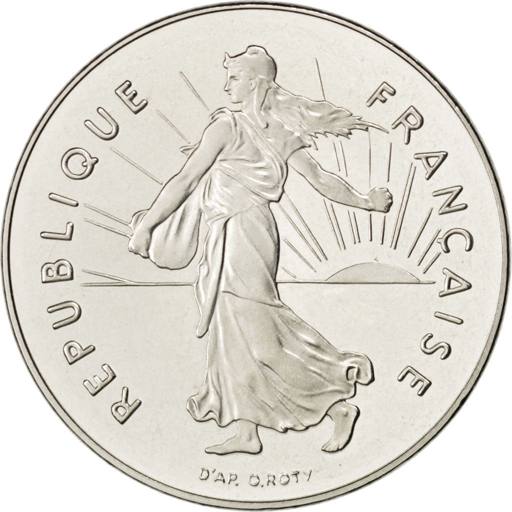 FRANCE, Semeuse, 5 Francs, 2001, Paris, KM #926a.2, MS(63), Nickel Clad...