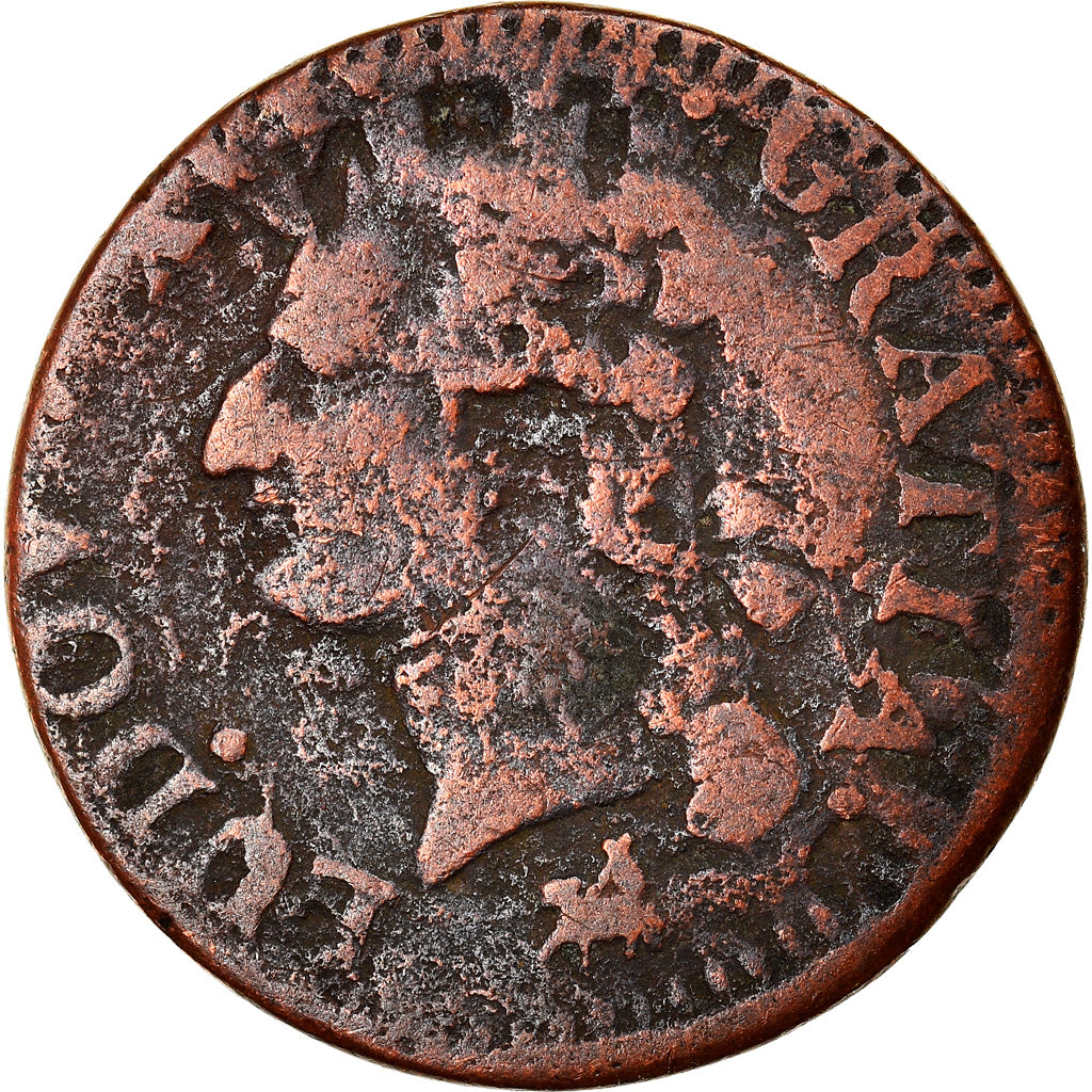 Monnaie, France, Louis XVI, Liard à l'Ecu, 1791, Rouen, TB, Cuivre, Gadoury:348