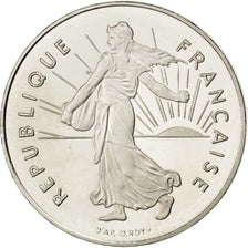 FRANCE, Semeuse, Franc, 2001, KM #925.2, MS(64), Nickel, 24, Gadoury #474b, 6.01