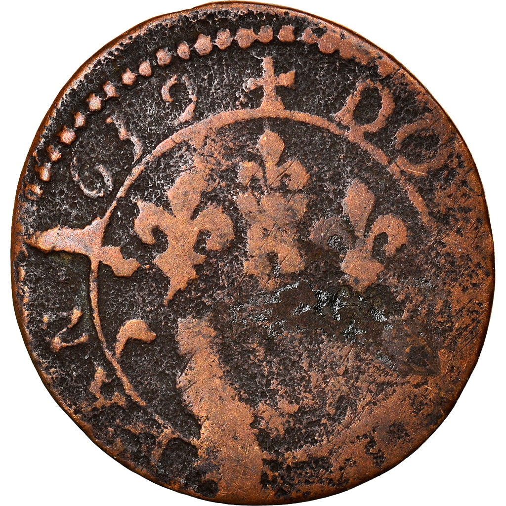 Moneta, Francja, Ardennes, Fréd-Maurice de La Tour, Double Tournois, 1639