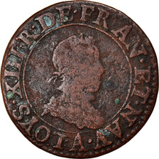 Monnaie, France, Louis XIII, Double Tournois, 1615, Paris, TB+, Cuivre, CGKL:386